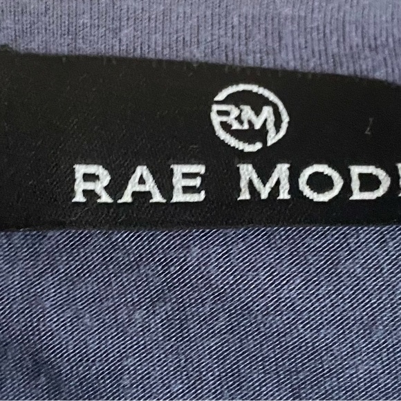 RAE MODE-WOMENS BLUE OVERSIZED TOP-SIZE SMALL - Picture 5 of 6